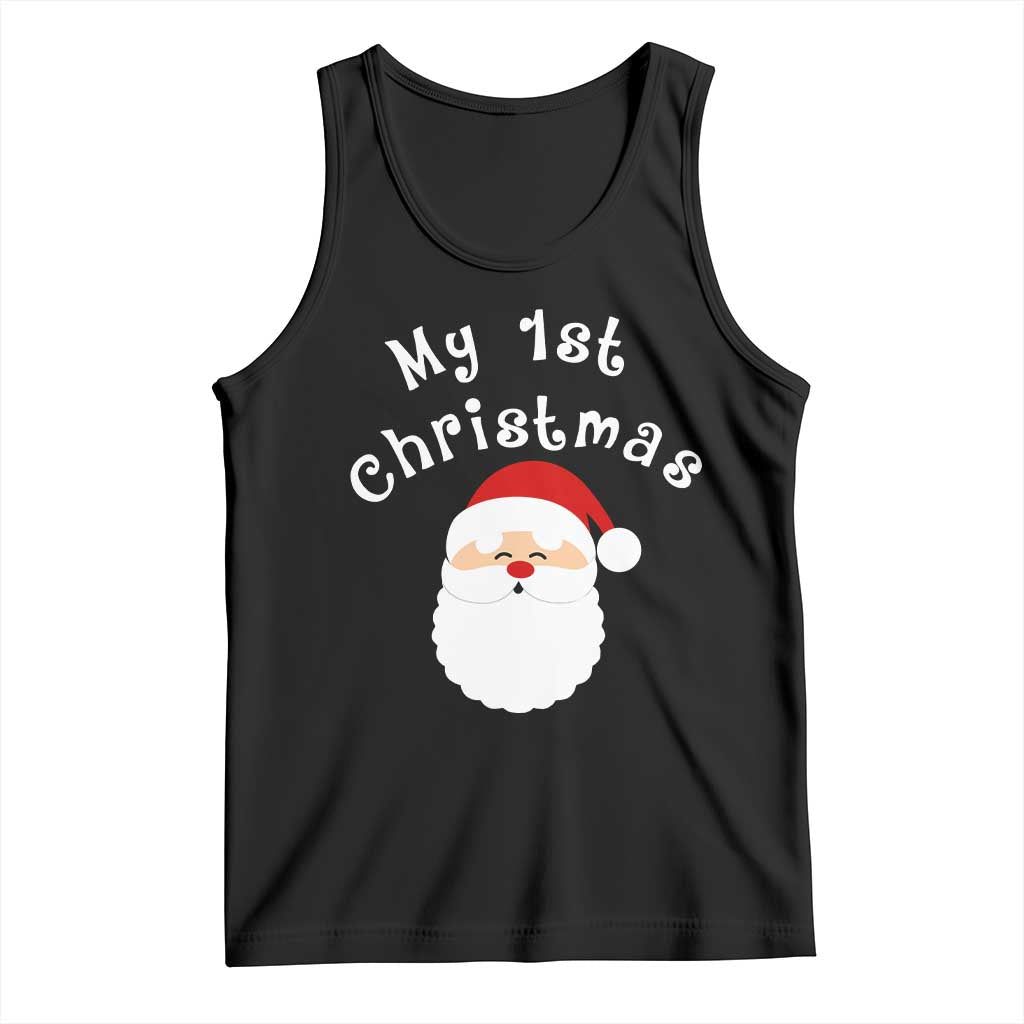 My First Christmas Tank Top Baby's First Holiday Xmas Santa - Wonder Print Shop