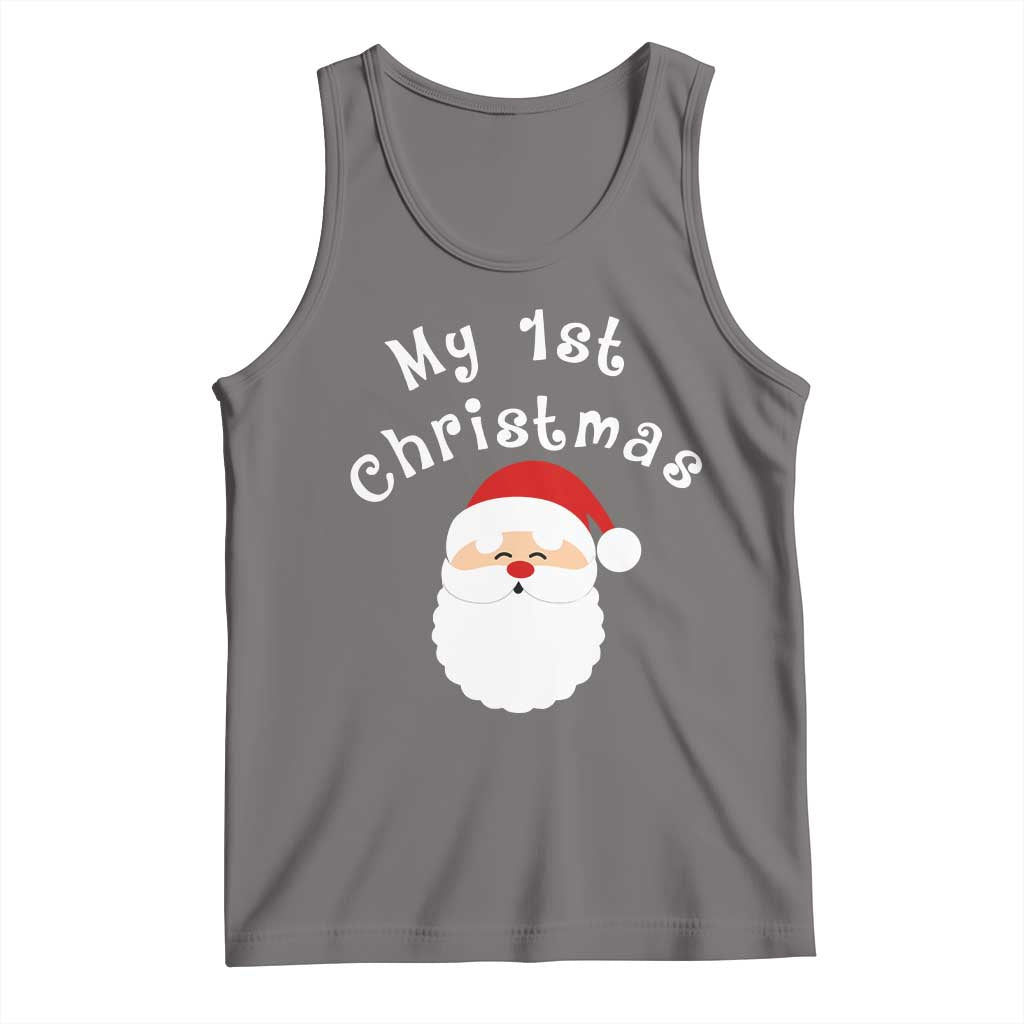 My First Christmas Tank Top Baby's First Holiday Xmas Santa - Wonder Print Shop