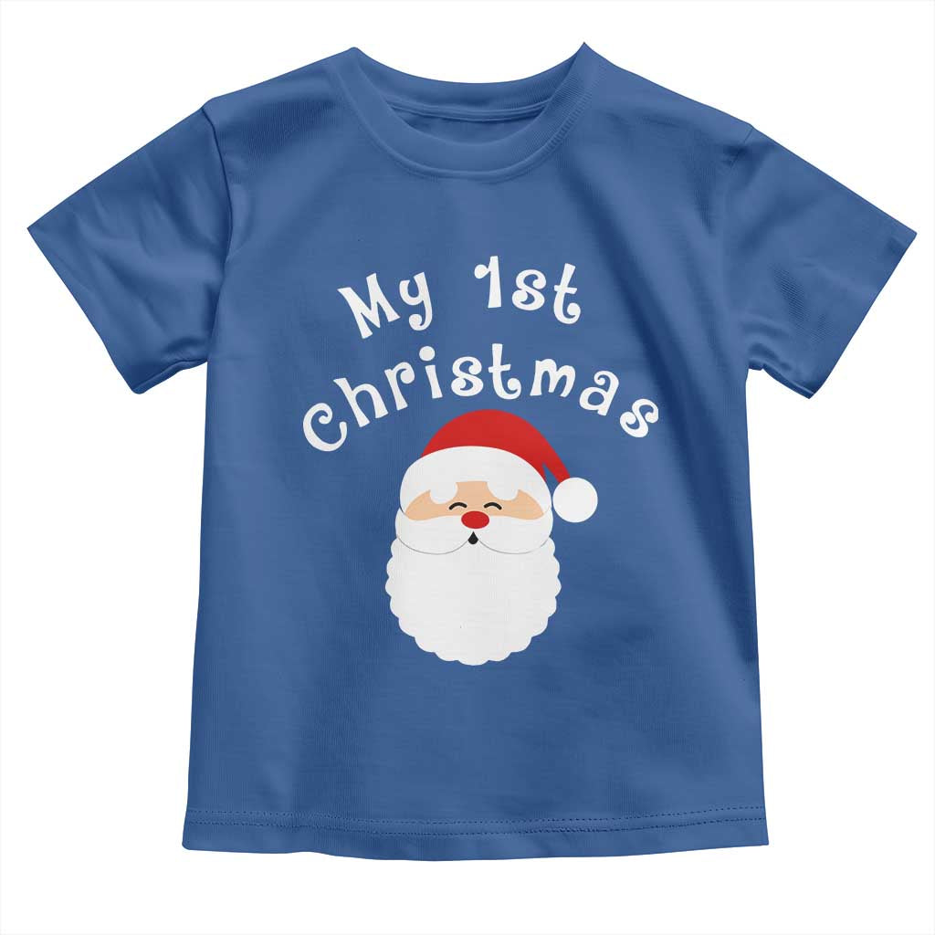 My First Christmas Toddler T Shirt Baby's First Holiday Xmas Santa - Wonder Print Shop