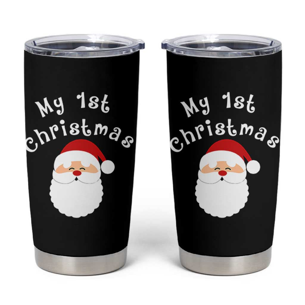 My First Christmas Tumbler Cup Baby's First Holiday Xmas Santa - Wonder Print Shop