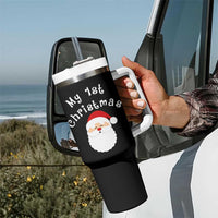 My First Christmas Tumbler With Handle Baby's First Holiday Xmas Santa - Wonder Print Shop