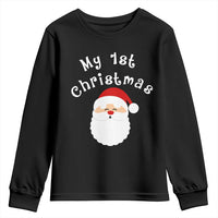 My First Christmas Youth Sweatshirt Baby's First Holiday Xmas Santa - Wonder Print Shop