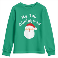 My First Christmas Youth Sweatshirt Baby's First Holiday Xmas Santa - Wonder Print Shop