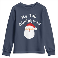 My First Christmas Youth Sweatshirt Baby's First Holiday Xmas Santa - Wonder Print Shop
