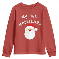My First Christmas Youth Sweatshirt Baby's First Holiday Xmas Santa - Wonder Print Shop