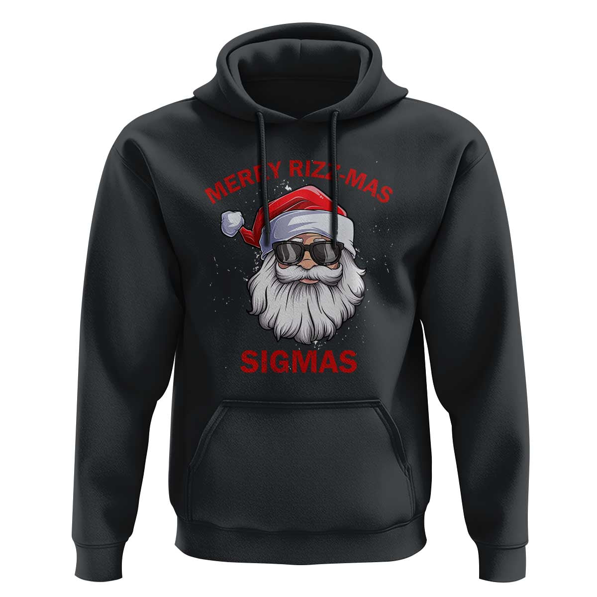 Funny Christmas Santa Hoodie Merry Rizz Mas Sigmas Gen Alpha Middle School Christmas