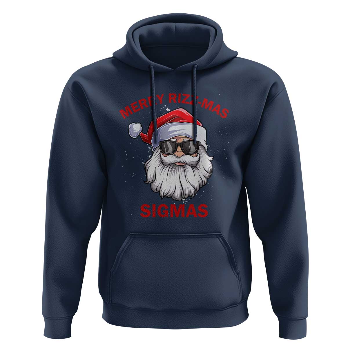 Funny Christmas Santa Hoodie Merry Rizz Mas Sigmas Gen Alpha Middle School Christmas