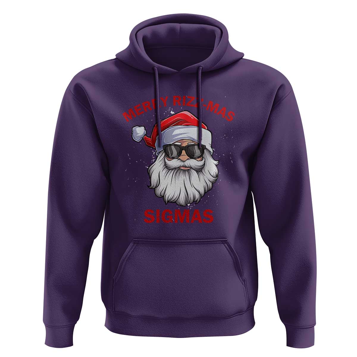 Funny Christmas Santa Hoodie Merry Rizz Mas Sigmas Gen Alpha Middle School Christmas
