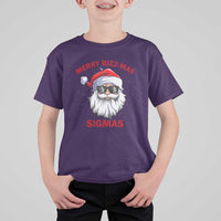 Funny Christmas Santa T Shirt For Kid Merry Rizz Mas Sigmas Gen Alpha Middle School Christmas - Wonder Print Shop