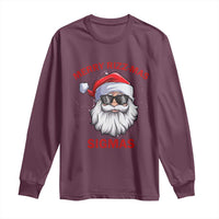 Funny Christmas Santa Long Sleeve Shirt Merry Rizz Mas Sigmas Gen Alpha Middle School Christmas