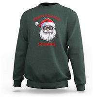 Funny Christmas Santa Sweatshirt Merry Rizz Mas Sigmas Gen Alpha Middle School Christmas - Wonder Print Shop