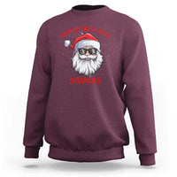 Funny Christmas Santa Sweatshirt Merry Rizz Mas Sigmas Gen Alpha Middle School Christmas - Wonder Print Shop