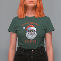 Funny Christmas Santa T Shirt For Women Merry Rizz Mas Sigmas Gen Alpha Middle School Christmas - Wonder Print Shop