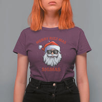 Funny Christmas Santa T Shirt For Women Merry Rizz Mas Sigmas Gen Alpha Middle School Christmas - Wonder Print Shop