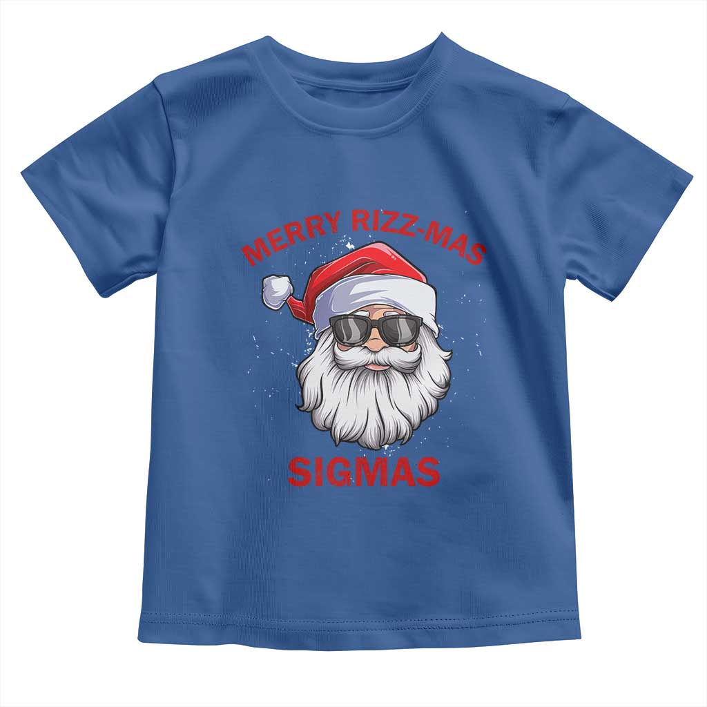 Funny Christmas Santa Toddler T Shirt Merry Rizz Mas Sigmas Gen Alpha Middle School Christmas