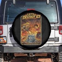 Subtle Abolish Ice Spare Tire Cover Retro Protest Satirical Graphic Let's Destroy Ice