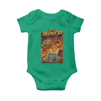 Subtle Abolish Ice Baby Onesie Retro Protest Satirical Graphic Let's Destroy Ice