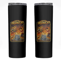 Subtle Abolish Ice Skinny Tumbler Retro Protest Satirical Graphic Let's Destroy Ice