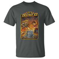 Subtle Abolish Ice T Shirt Retro Protest Satirical Graphic Let's Destroy Ice