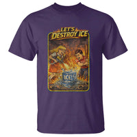 Subtle Abolish Ice T Shirt Retro Protest Satirical Graphic Let's Destroy Ice