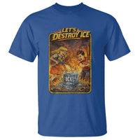 Subtle Abolish Ice T Shirt Retro Protest Satirical Graphic Let's Destroy Ice