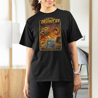 Subtle Abolish Ice T Shirt For Women Retro Protest Satirical Graphic Let's Destroy Ice