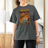 Subtle Abolish Ice T Shirt For Women Retro Protest Satirical Graphic Let's Destroy Ice