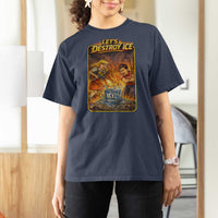 Subtle Abolish Ice T Shirt For Women Retro Protest Satirical Graphic Let's Destroy Ice