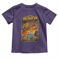Subtle Abolish Ice Toddler T Shirt Retro Protest Satirical Graphic Let's Destroy Ice