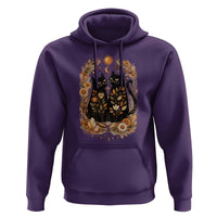 Subtle FDT Hoodie Vintage Flower Black Cat Social Activist