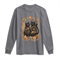 Subtle FDT Long Sleeve Shirt Vintage Flower Black Cat Social Activist