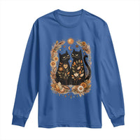 Subtle FDT Long Sleeve Shirt Vintage Flower Black Cat Social Activist
