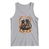 Subtle FDT Tank Top Vintage Flower Black Cat Social Activist