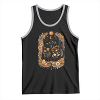 Subtle FDT Tank Top Vintage Flower Black Cat Social Activist