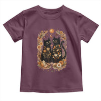 Subtle FDT Toddler T Shirt Vintage Flower Black Cat Social Activist