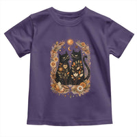 Subtle FDT Toddler T Shirt Vintage Flower Black Cat Social Activist