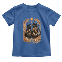 Subtle FDT Toddler T Shirt Vintage Flower Black Cat Social Activist