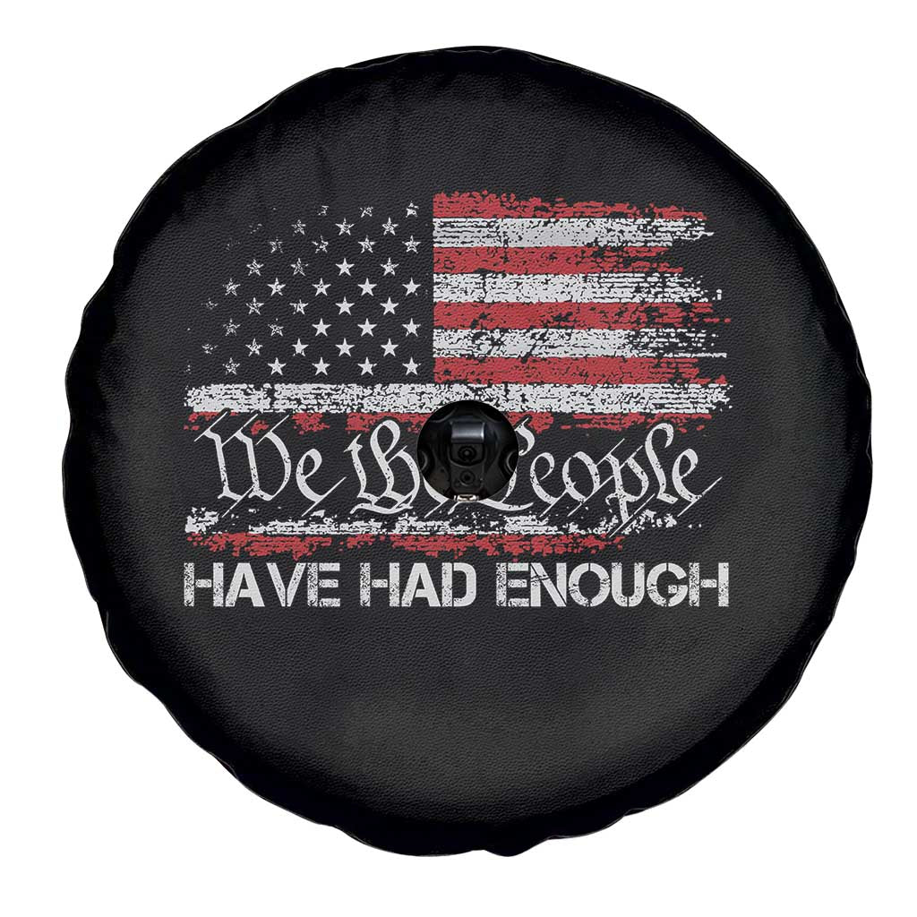 We The People Have Had Enough Spare Tire Cover Vintage Old 1776 Flag