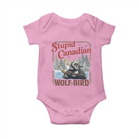 Stupid Canadian Wolf Bird Baby Onesie Vintage Heated Hookey Loon Meme