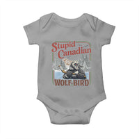 Stupid Canadian Wolf Bird Baby Onesie Vintage Heated Hookey Loon Meme
