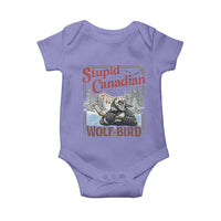 Stupid Canadian Wolf Bird Baby Onesie Vintage Heated Hookey Loon Meme