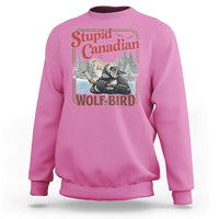 Stupid Canadian Wolf Bird Sweatshirt Vintage Heated Hookey Loon Meme