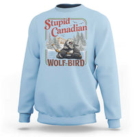Stupid Canadian Wolf Bird Sweatshirt Vintage Heated Hookey Loon Meme