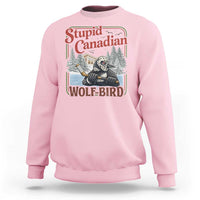Stupid Canadian Wolf Bird Sweatshirt Vintage Heated Hookey Loon Meme