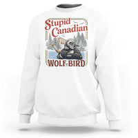 Stupid Canadian Wolf Bird Sweatshirt Vintage Heated Hookey Loon Meme