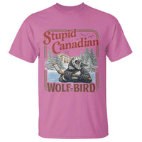 Stupid Canadian Wolf Bird T Shirt Vintage Heated Hookey Loon Meme