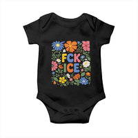 Fck Ice Baby Onesie Funny Boho Floral Resist Retro Pro Immigration