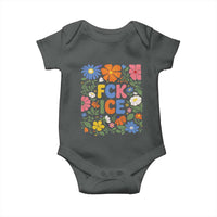 Fck Ice Baby Onesie Funny Boho Floral Resist Retro Pro Immigration