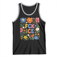 Fck Ice Tank Top Funny Boho Floral Resist Retro Pro Immigration