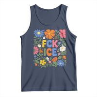 Fck Ice Tank Top Funny Boho Floral Resist Retro Pro Immigration